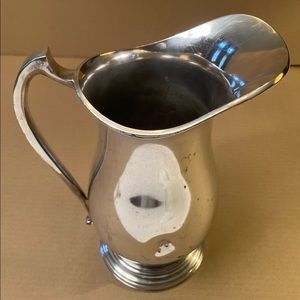 Classic Sterling silver plate Sheffield Georgian style vintage water pitcher